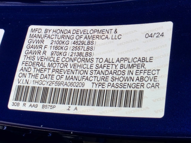 Certified 2024 Honda Accord Sport image 34