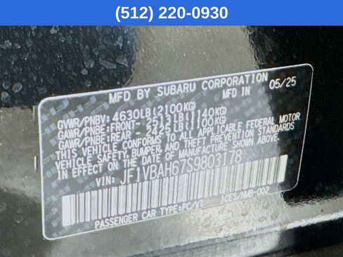 New 2025 Subaru WRX Premium image 39