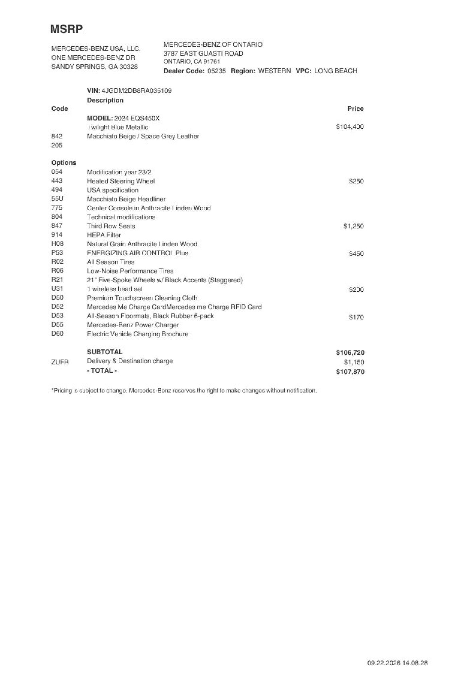 Certified 2024 Mercedes-Benz EQS 450+ SUV image 2
