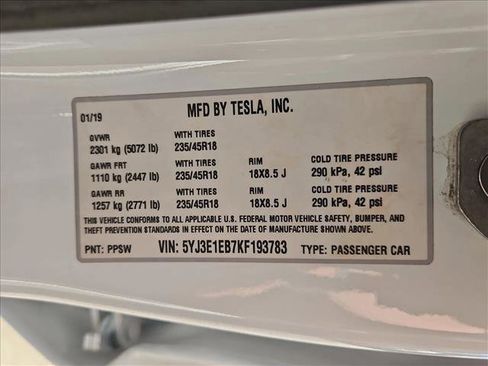 Used 2019 Tesla Model 3 Long Range image 27