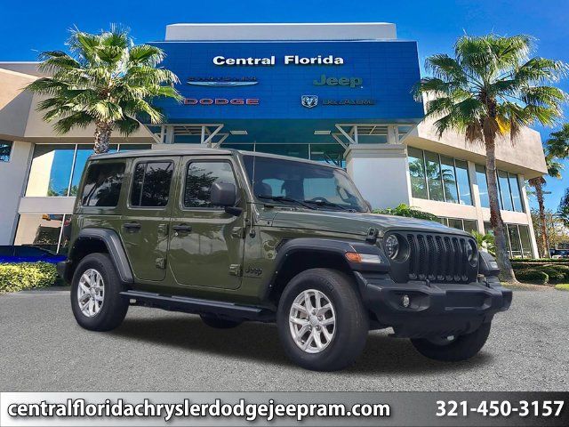 Used 2023 Jeep Wrangler Unlimited Sport w/ Sun And Sound Package AWD/4WD image 1
