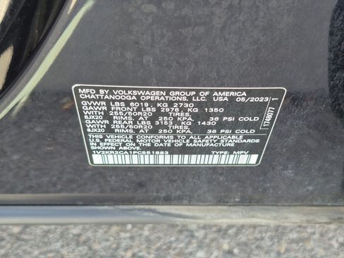 Used 2023 Volkswagen Atlas SE w/ Panoramic Sunroof Package AWD/4WD image 38