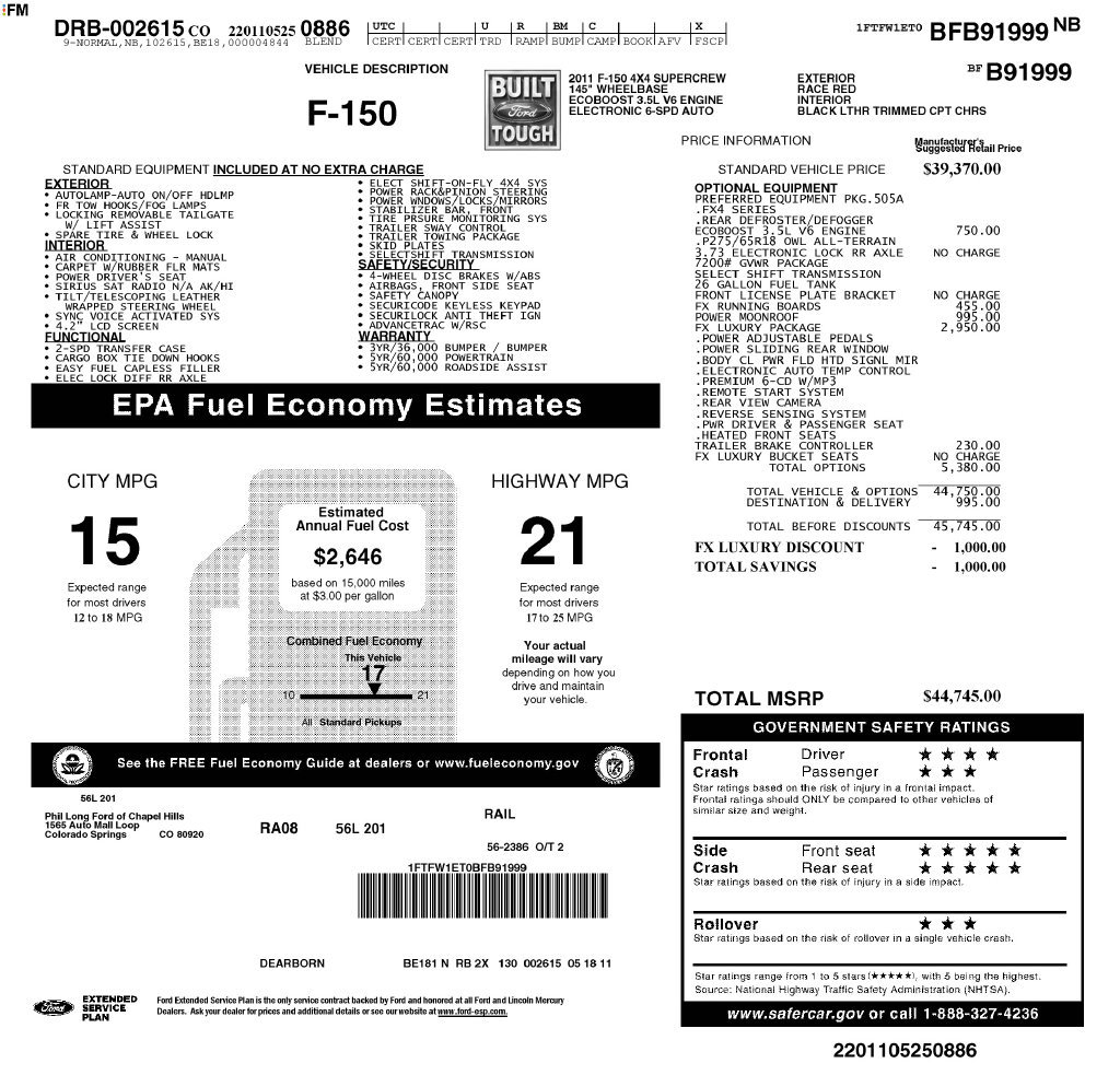 Used 2011 Ford F150 FX4 w/ FX Luxury Pkg AWD/4WD image 33