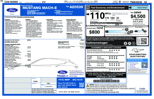 New 2026 Ford Mustang Mach-E Premium w/ Sport Appearance Package RWD image 26