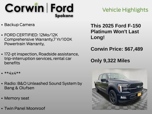 Used 2025 Ford F150 Platinum image 13