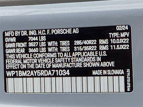 Certified 2024 Porsche Cayenne Turbo w/ Premium Package Plus (PP1) image 37