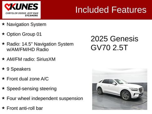 Used 2025 Genesis GV70 2.5T AWD/4WD image 3