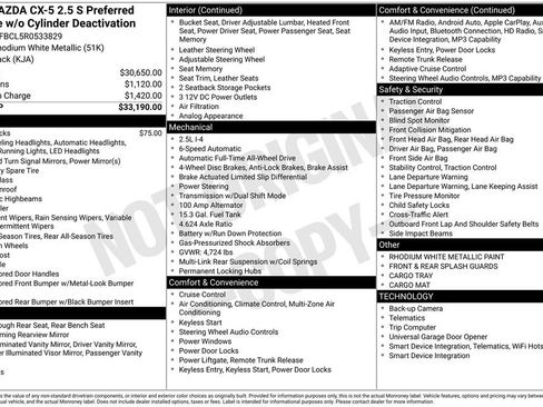 Certified 2024 MAZDA CX-5 AWD 2.5 S w/ Preferred Package image 5