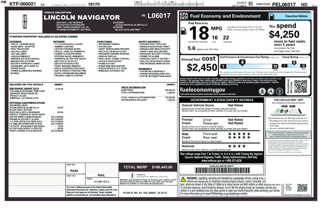 Used 2023 Lincoln Navigator L Reserve AWD/4WD image 28