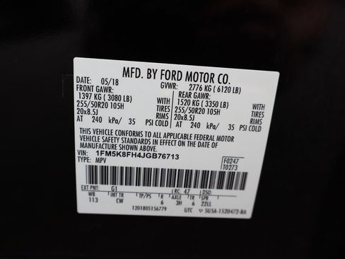 Used 2018 Ford Explorer Limited AWD/4WD image 51