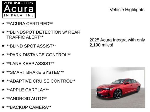 Certified 2025 Acura Integra A-Spec image 7