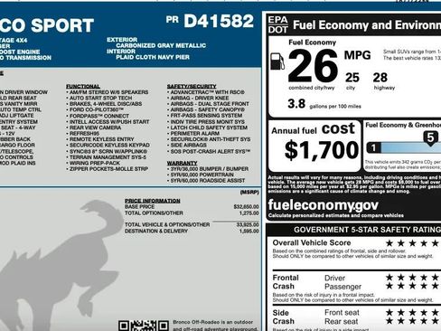 Used 2023 Ford Bronco Sport Heritage w/ Heritage Convenience Package image 2