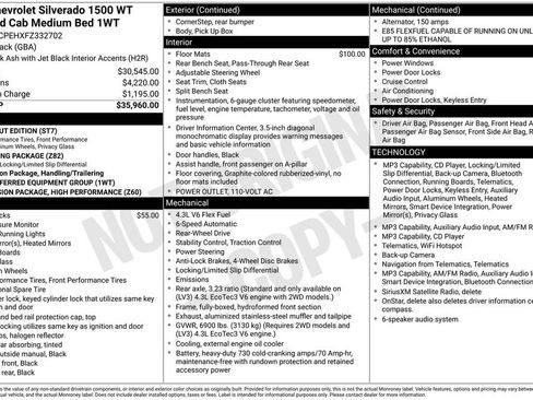 Used 2015 Chevrolet Silverado 1500 W/T RWD image 2