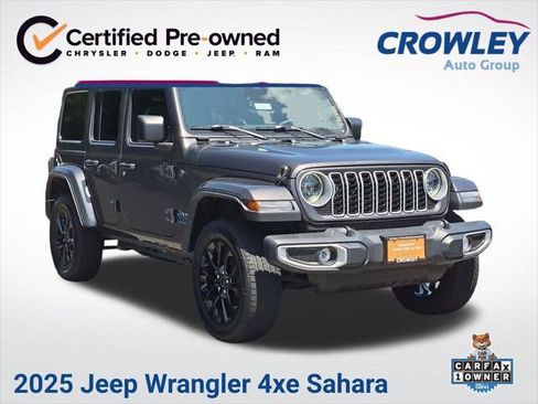Certified 2025 Jeep Wrangler Unlimited Sahara w/ Safety Group AWD/4WD image 1