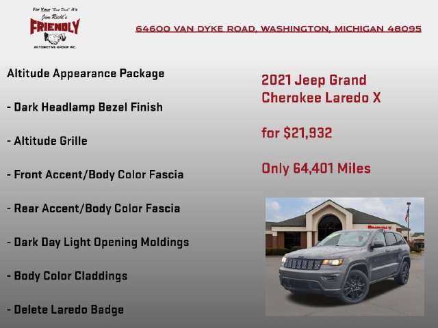 Used 2021 Jeep Grand Cherokee Laredo X AWD/4WD image 15