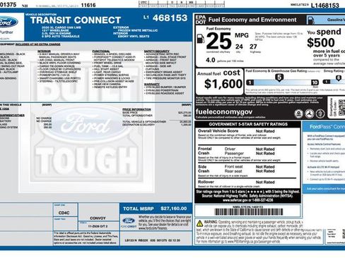 Used 2020 Ford Transit Connect XL image 3