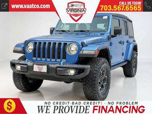 Used 2021 Jeep Wrangler Unlimited Rubicon 4xe w/ Steel Bumper Group AWD/4WD image 1