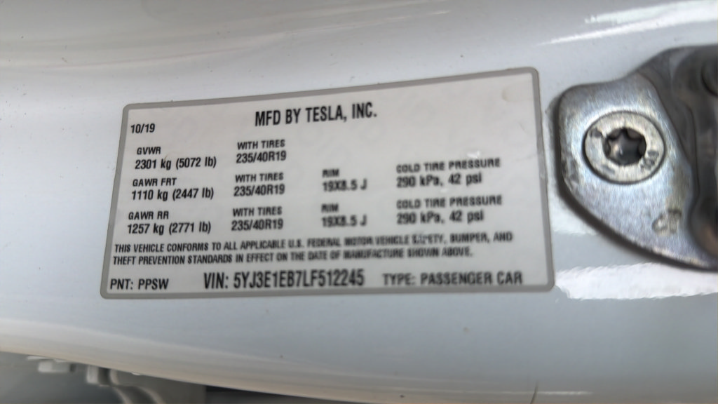 Used 2020 Tesla Model 3 Long Range AWD/4WD image 7