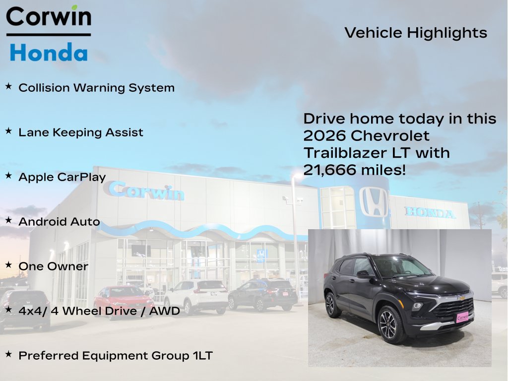 Used 2026 Chevrolet TrailBlazer LT AWD/4WD image 6
