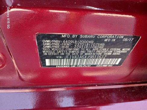 Used 2018 Subaru WRX w/ Popular Package #1 AWD/4WD image 9