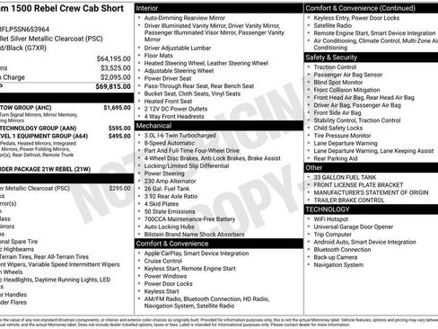 Used 2025 RAM 1500 Rebel w/ Trailer Tow Group AWD/4WD image 41