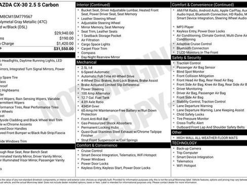 Used 2025 MAZDA CX-30 AWD 2.5 S w/ Preferred Package image 4