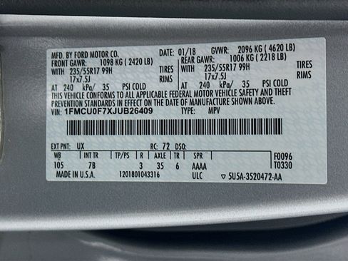 Used 2018 Ford Escape S FWD image 12