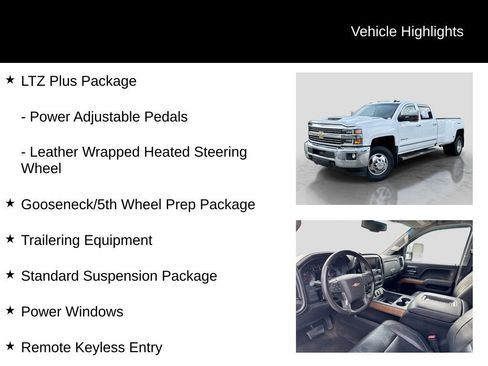 Used 2017 Chevrolet Silverado 3500 LTZ w/ Duramax Plus Package image 31