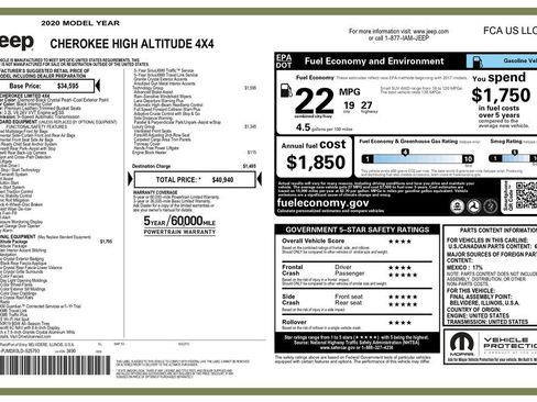 Used 2020 Jeep Cherokee High Altitude image 3