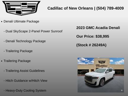 Used 2023 GMC Acadia Denali w/ Denali Ultimate Package FWD image 8