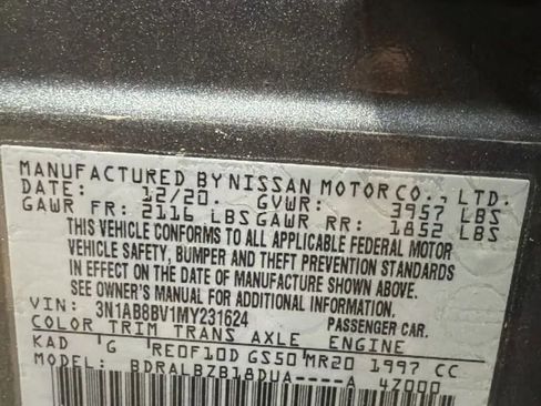 Used 2021 Nissan Sentra S FWD image 30