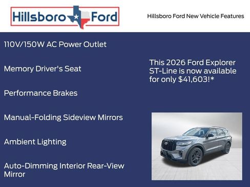 New 2026 Ford Explorer ST-Line w/ ST-Line Street Pack RWD image 19