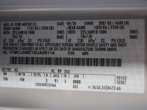 Used 2025 Ford Escape ST-Line w/ Equipment Group 301A FWD image 41