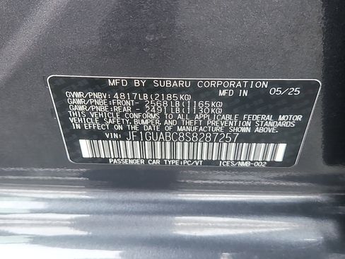 Certified 2025 Subaru Impreza 2.0i image 7