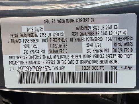 Used 2022 MAZDA CX-9 Carbon Edition AWD/4WD image 14