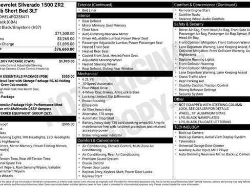 Used 2023 Chevrolet Silverado 1500 ZR2 w/ Technology Package image 37