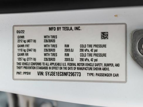 Used 2022 Tesla Model 3 Performance AWD/4WD image 58