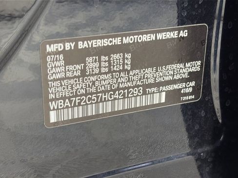 Used 2017 BMW 750i xDrive AWD/4WD image 9