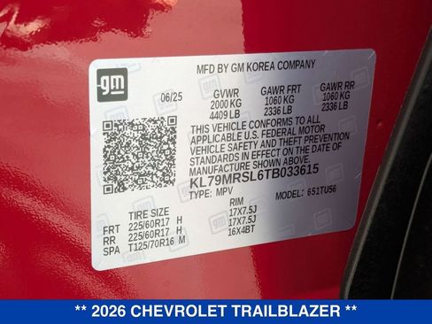 New 2026 Chevrolet TrailBlazer LT w/ LT Cold Weather Package image 36