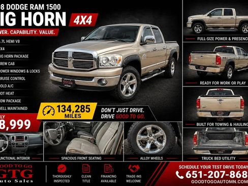 Used 2008 Dodge Ram 1500 Truck SLT w/ Popular Equipment Group AWD/4WD image 1