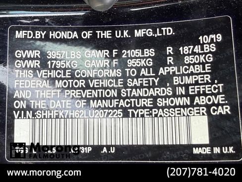 Used 2020 Honda Civic EX image 47
