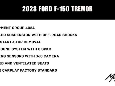 Used 2023 Ford F150 Tremor w/ Equipment Group 402A High AWD/4WD image 2