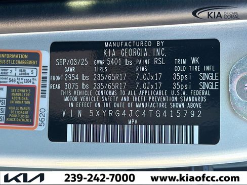 New 2026 Kia Sorento LX image 43