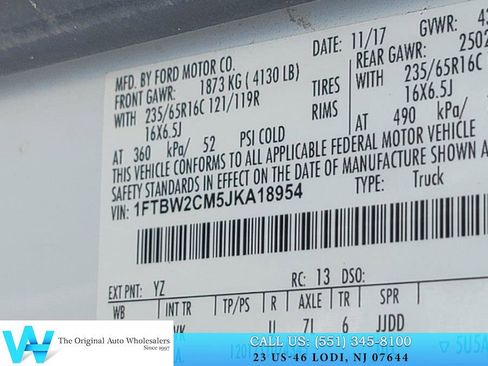 Used 2018 Ford Transit 350 T-350 148 Med Rf 9500 GVWR Sl image 28