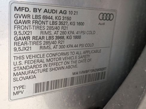 Certified 2022 Audi SQ7 Prestige w/ Prestige Package image 35