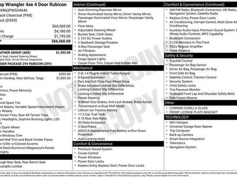 Used 2023 Jeep Wrangler Unlimited Rubicon 4xe w/ Cold Weather Group image 6