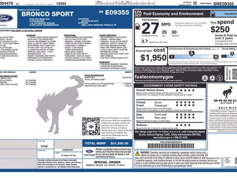 Used 2025 Ford Bronco Sport Big Bend AWD/4WD image 40