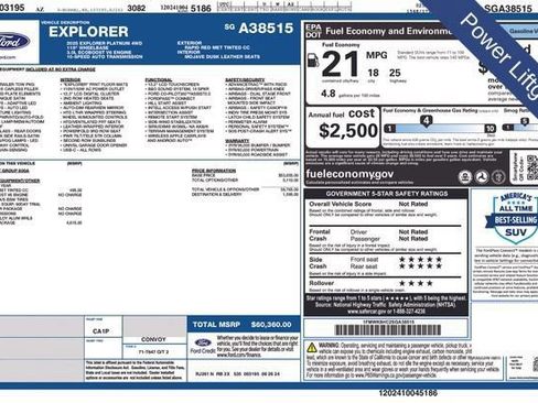 Certified 2025 Ford Explorer Platinum w/ Ultimate Package AWD/4WD image 20
