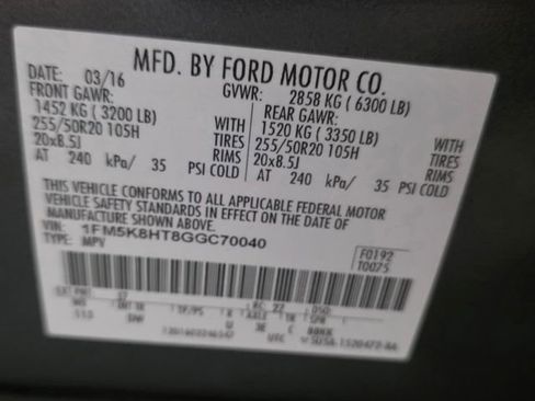 Used 2016 Ford Explorer Platinum image 38