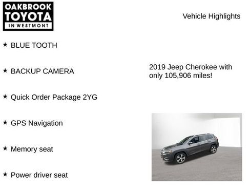 Used 2019 Jeep Cherokee Limited AWD/4WD image 5